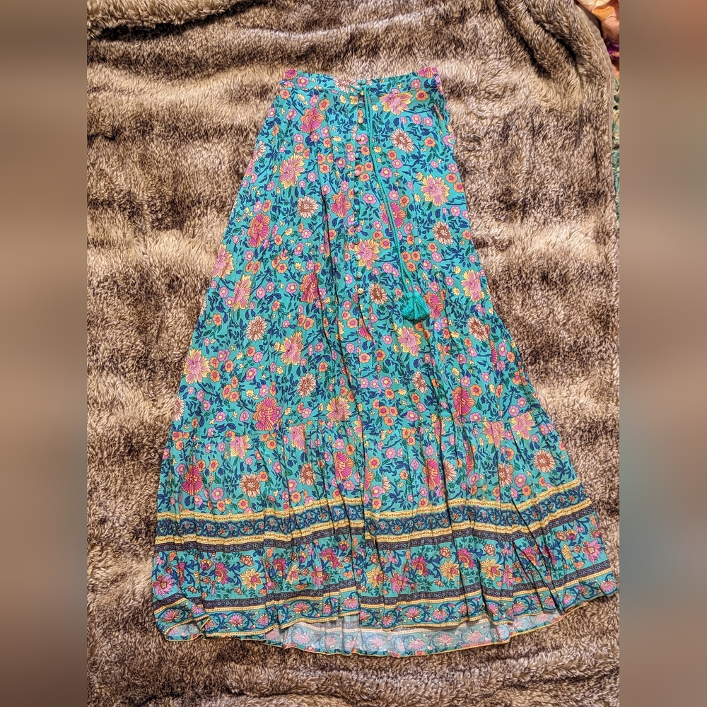 RESERVED Spell Folk Town Skirt XS